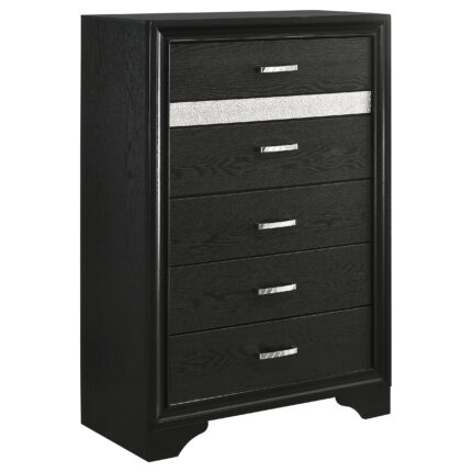 Miranda 6-drawer Bedroom Chest Black product image