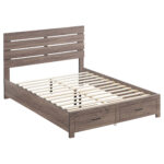 Brantford Wood Queen Storage Panel Bed Barrel Oak product image