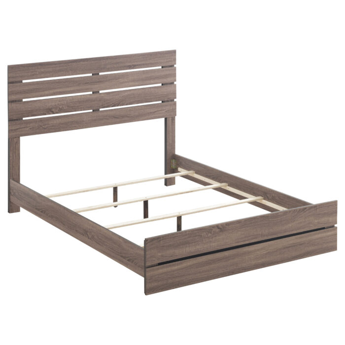 Brantford Wood Queen Panel Bed Barrel Oak product image