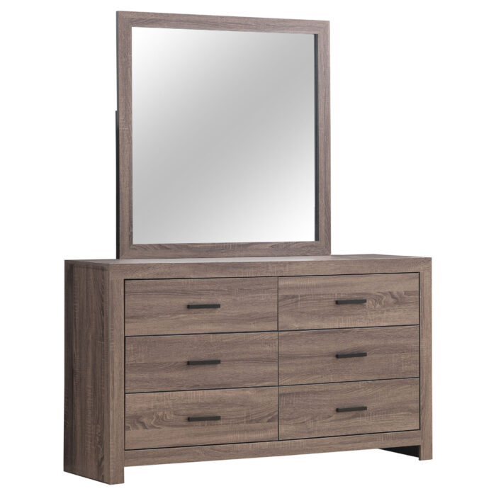 Brantford 6-drawer Dresser with Mirror Barrel Oak product image