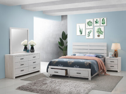 Brantford 4-piece Queen Bedroom Set Coastal White product image