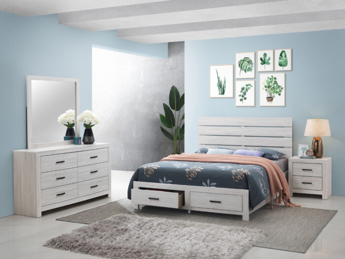 Brantford 4-piece Queen Bedroom Set Coastal White product image
