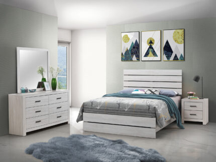 Brantford 4-piece Eastern King Bedroom Set Coastal White product image