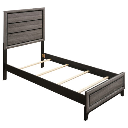 Watson Wood Twin Panel Bed Grey Oak product image