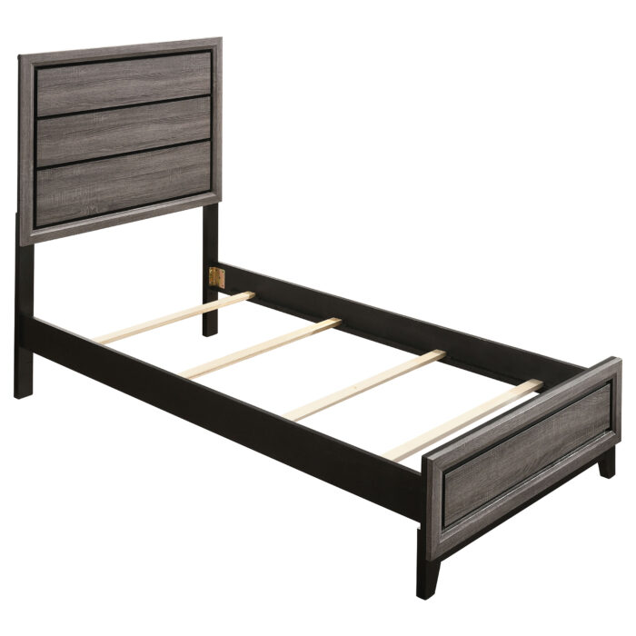 Watson Wood Twin Panel Bed Grey Oak product image