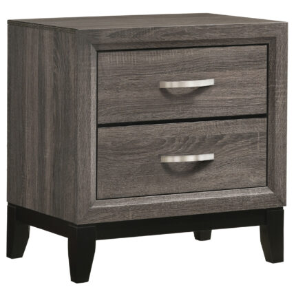 Watson 2-drawer Nightstand Grey Oak product image