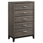 Watson 5-drawer Bedroom Chest Grey Oak product image