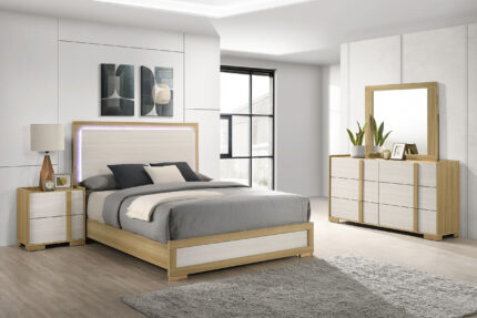Hyland 4-piece Eastern King Bedroom Set Natural product image