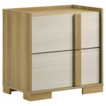 Hyland 2-drawer Nightstand Bedside Table Natural product image
