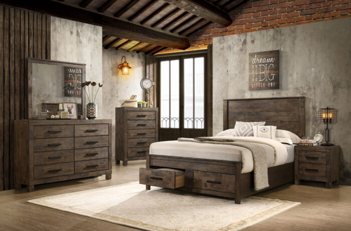 Woodmont 5-piece California King Bedroom Set Golden Brown product image
