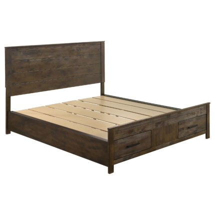 Woodmont California King Storage Bed Rustic Golden Brown product image
