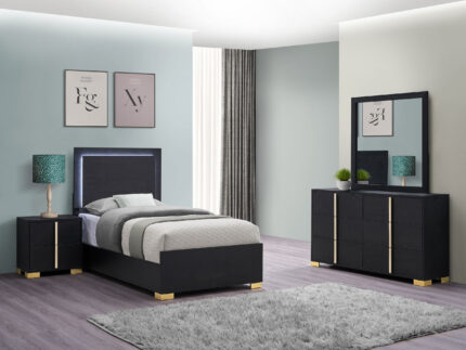 Marceline 4-piece Twin Bedroom Set Black product image