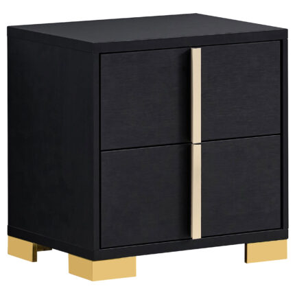 Marceline 2-drawer Nightstand Black product image