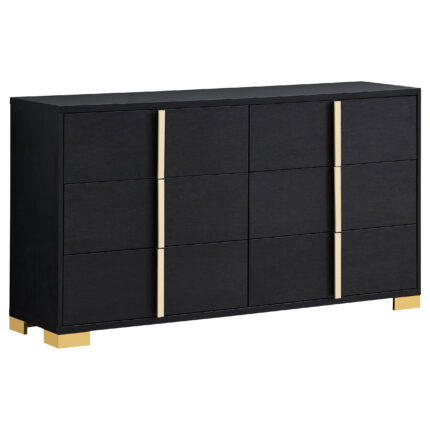 Marceline 6-drawer Dresser Black product image