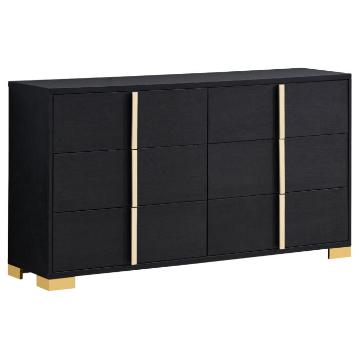 Marceline 6-drawer Dresser Black product image
