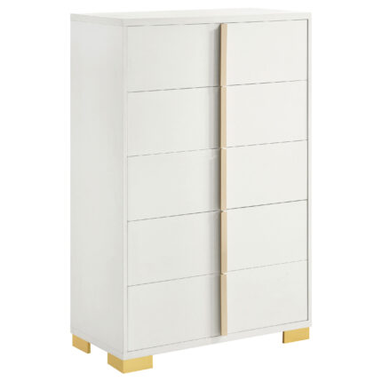 Marceline 5-drawer Bedroom Chest White product image