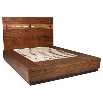 Winslow Wood Eastern King Storage Panel Bed Smokey Walnut product image