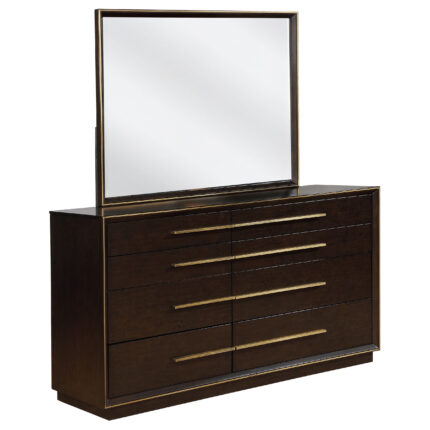 Durango 8-drawer Dresser with Mirror Smoked Peppercorn product image