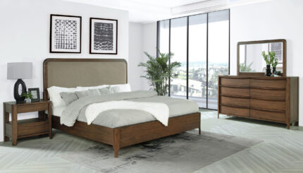 Maderia 4-piece California King Bedroom Set Walnut product image