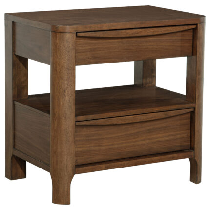 Maderia 2-drawer Nightstand Bedside Table Walnut product image
