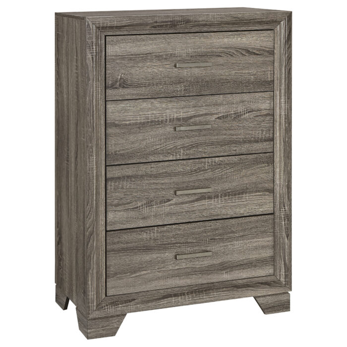 Wright 4-drawer Chest of Drawers Brown Oak product image