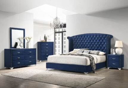 Melody 4-piece Eastern King Bedroom Set Pacific Blue product image