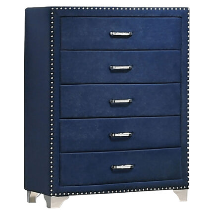 Melody 5-drawer Bedroom Chest Pacific Blue product image