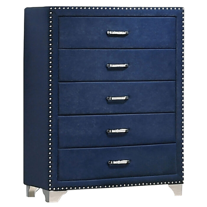 Melody 5-drawer Bedroom Chest Pacific Blue product image