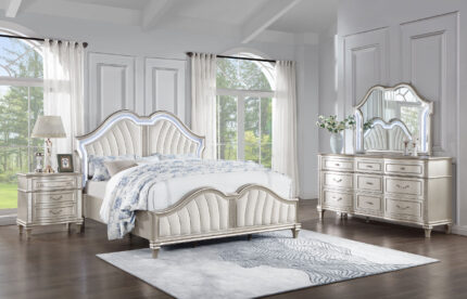 Evangeline 4-piece California King Bedroom Set Silver Oak product image