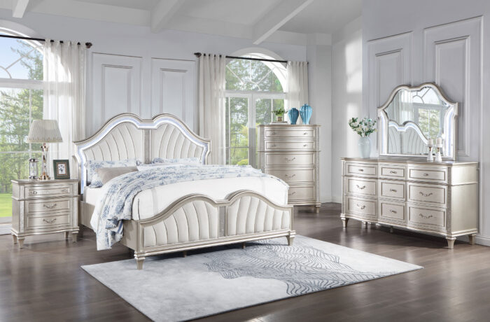 Evangeline 5-piece Queen Bedroom Set Silver Oak product image