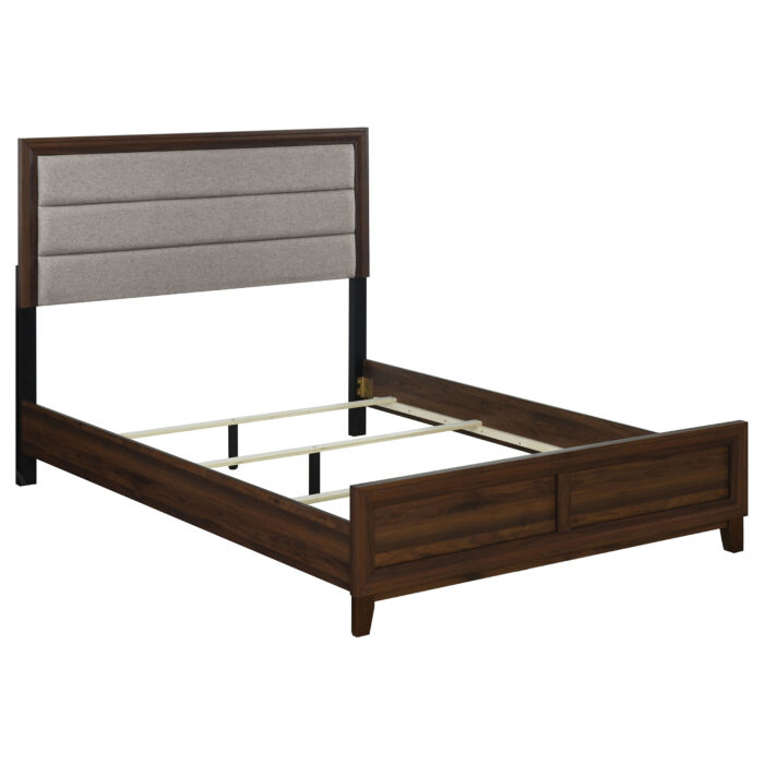 Welsley 50-inch Upholstered California King Bed Walnut product image