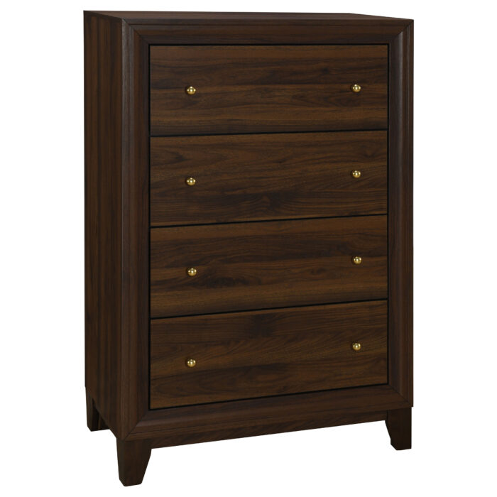 Welsley 4-drawer Chest of Drawers Walnut product image