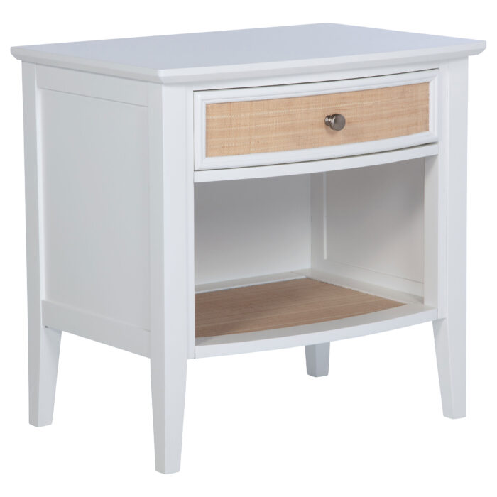 Bexhill 1-drawer Nightstand Bedside Table White product image