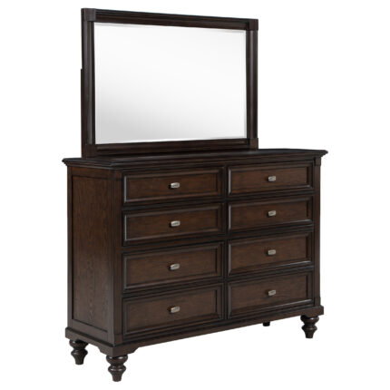 Andover 8-drawer Dresser and Mirror Dark Oak product image