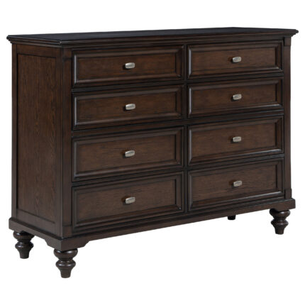 Andover 8-drawer Dresser Cabinet Dark Oak product image