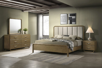 Amsbury 4-piece Eastern King Bedroom Set Nutmeg product image