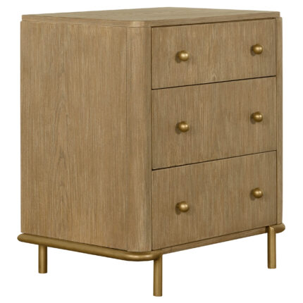Arini 3-drawer Nightstand Sand Wash product image