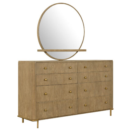 Arini 8-drawer Dresser with Mirror Sand Wash product image