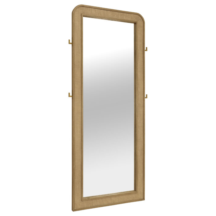 Arini Cane Weave Full Length Standing Floor Mirror Sand Wash product image