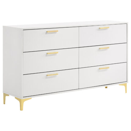 Kendall 6-drawer Dresser White product image