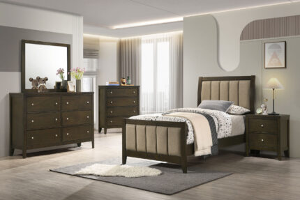 Wilkes 5-piece Twin Bedroom Set Dark Cocoa product image