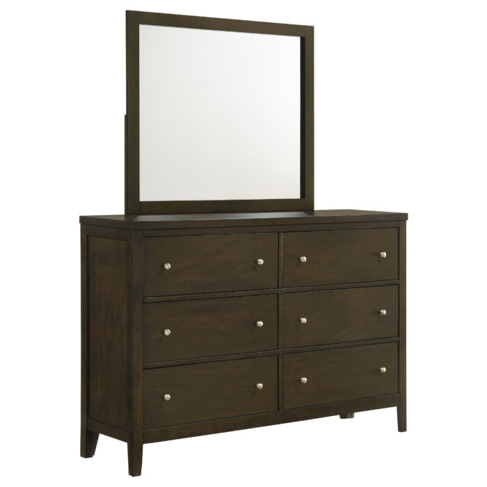 Wilkes 6-drawer Dresser and Mirror Dark Cocoa product image
