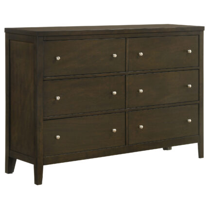 Wilkes 6-drawer Dresser Cabinet Dark Cocoa product image