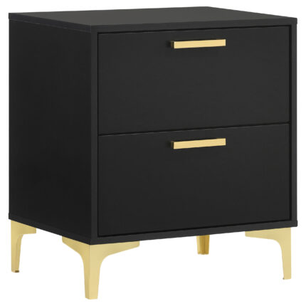 Kendall 2-drawer Nightstand Black product image