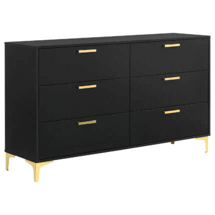 Kendall 6-drawer Dresser Black product image