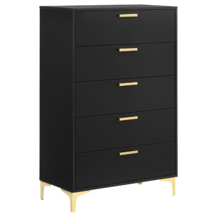 Kendall 5-drawer Bedroom Chest Black product image