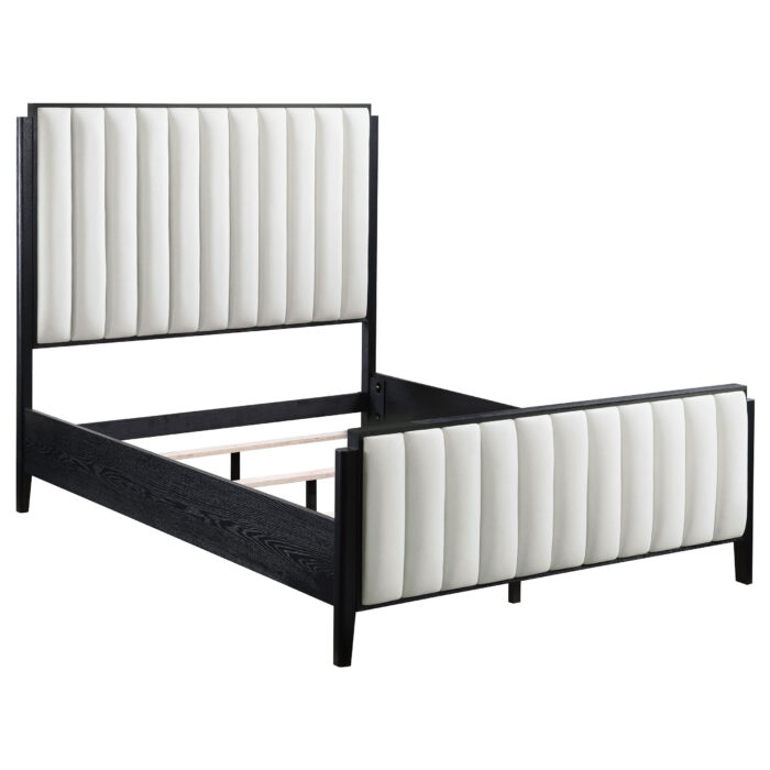 Brookmead 60-inch Upholstered Queen Bed Black product image