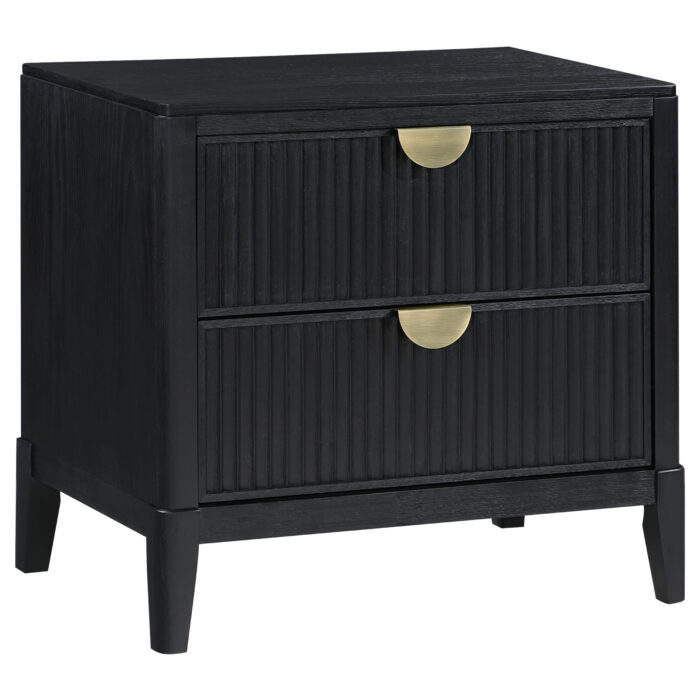 Brookmead 2-drawer Nightstand Black product image