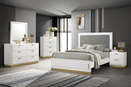 Caraway 5-piece Queen Bedroom Set White product image