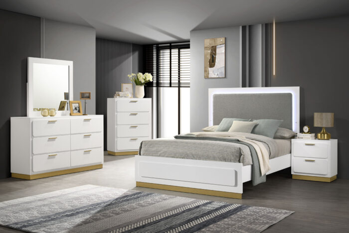 Caraway 5-piece Queen Bedroom Set White product image